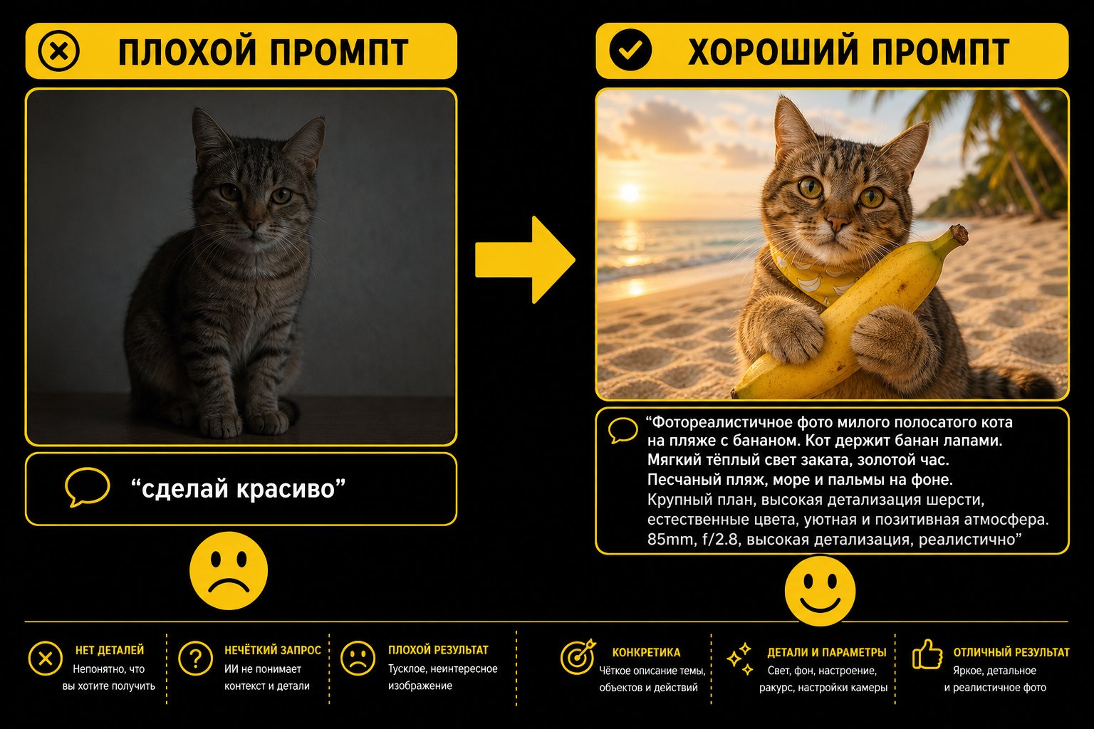 Как писать промпт для нейросети: формула, которая превращает «сделай красиво» в красивую картинку
